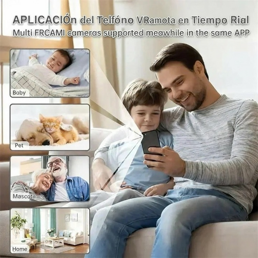 SafeHome™ Mini Cámara Wi-Fi de Seguridad Inteligente [Tranquilidad Donde Estés]